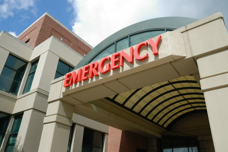 The sign for an ER